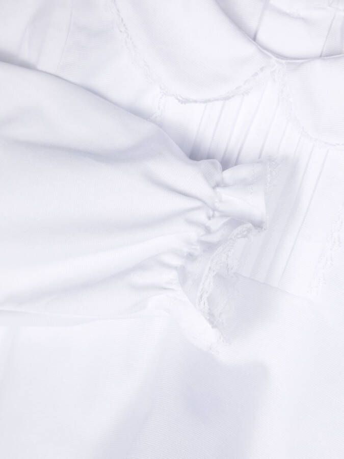 Douuod Kids Shirt met Peter Pan kraag Wit