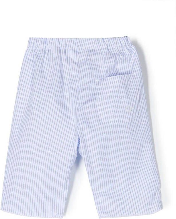 Douuod Kids Shorts met krijtstreep Wit