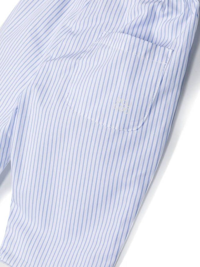 Douuod Kids Shorts met krijtstreep Wit