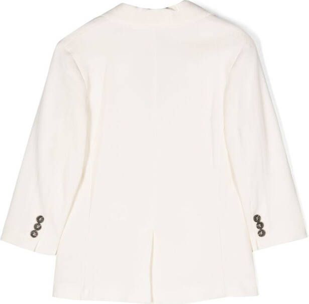 Douuod Kids Blazer met enkele rij knopen Beige