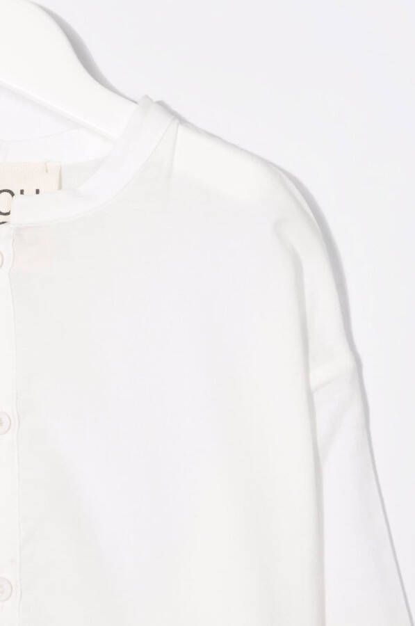 Douuod Kids T-shirt met knopen Wit