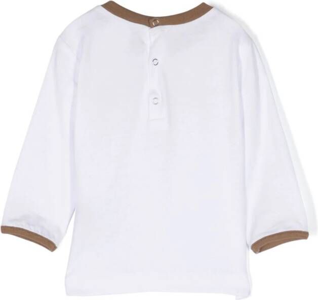 Douuod Kids T-shirt met logoprint Wit