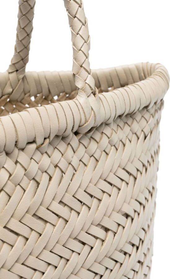 DRAGON DIFFUSION Flat Gora kleine shopper Beige