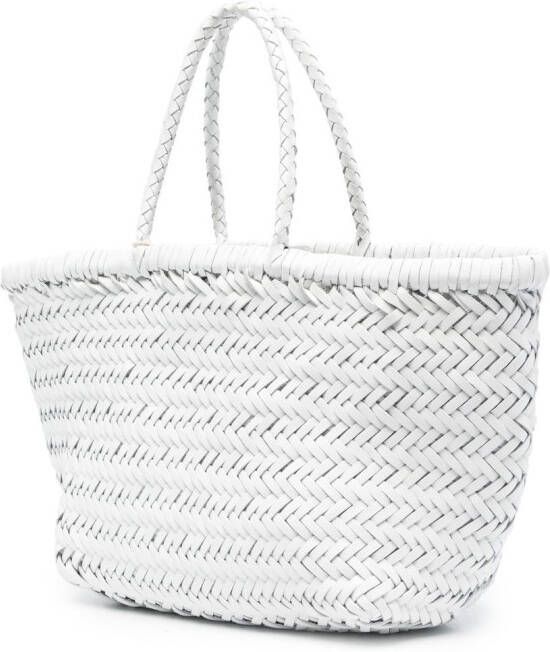 DRAGON DIFFUSION Geweven shopper Wit
