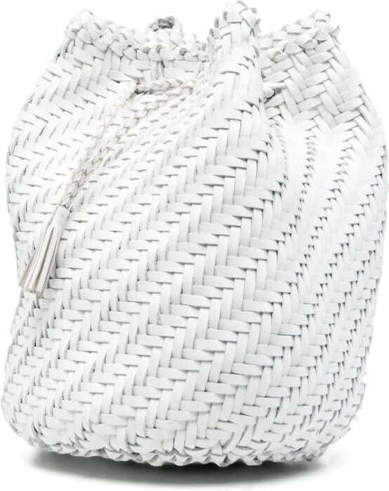 DRAGON DIFFUSION Pompom bucket-tas Wit