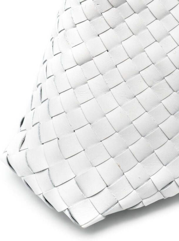 DRAGON DIFFUSION Santa Croce leren shopper Wit