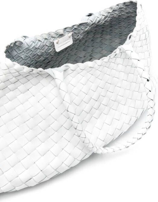 DRAGON DIFFUSION Santa Croce leren shopper Wit