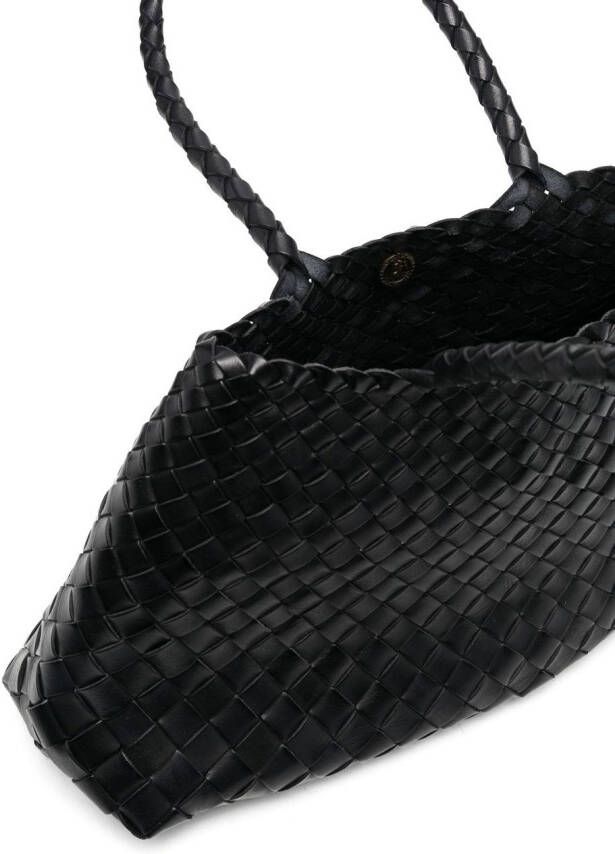DRAGON DIFFUSION Santa Croce leren shopper Zwart