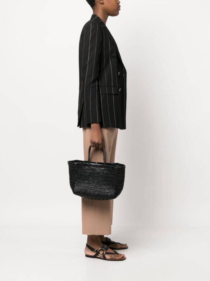 DRAGON DIFFUSION Triple Jump leren shopper Zwart