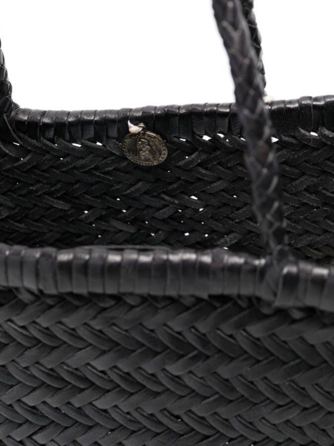 DRAGON DIFFUSION Triple Jump leren shopper Zwart