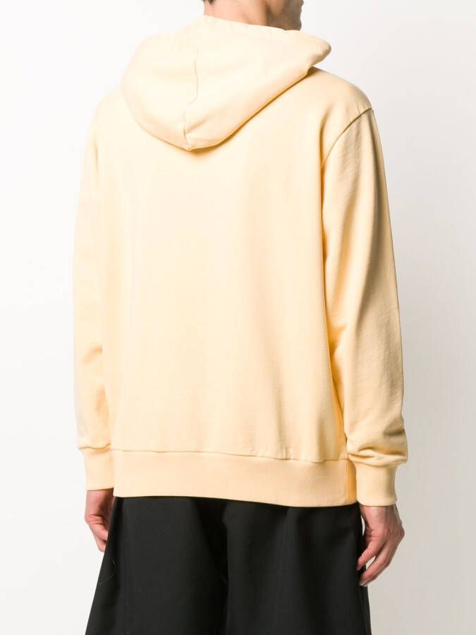 Drôle De Monsieur Hoodie met logopatch Oranje