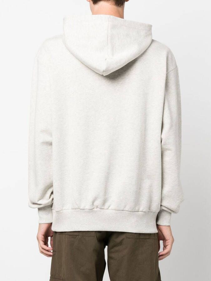 Drôle De Monsieur Hoodie met tekst Grijs