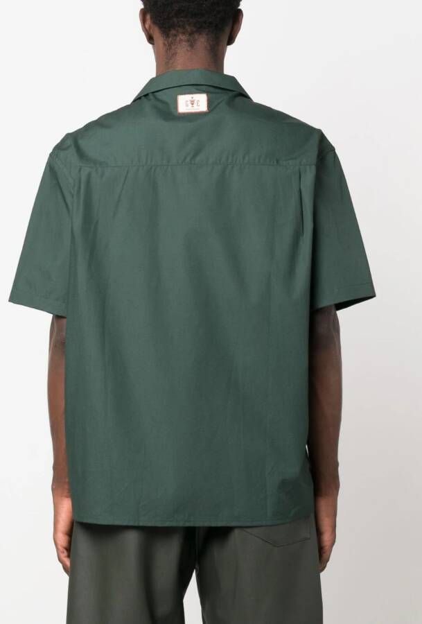 Drôle De Monsieur Overhemd met geplooid detail Groen