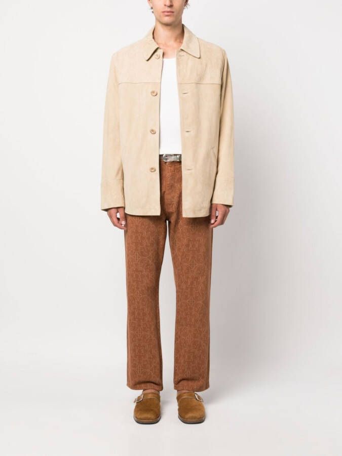 Drôle De Monsieur Shirtjack met knopen Beige