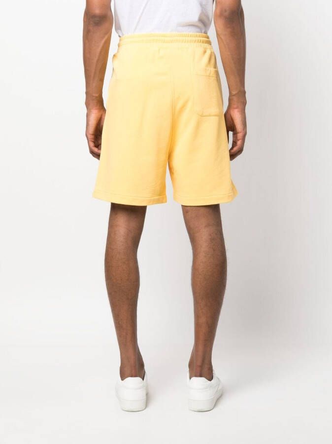 Drôle De Monsieur Shorts met logopatch Geel