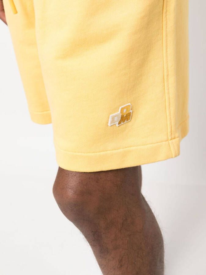 Drôle De Monsieur Shorts met logopatch Geel