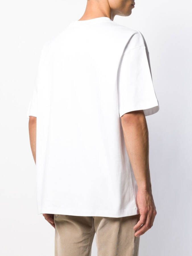 Drôle De Monsieur T-shirt met print Wit