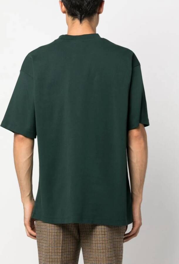 Drôle De Monsieur T-shirt met tekst Groen