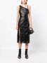 Drome Asymmetrische midi-jurk Zwart - Thumbnail 2
