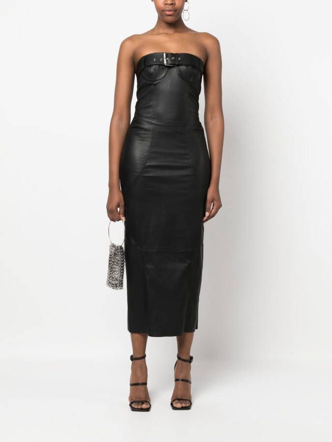 Drome Strapless jurk Zwart