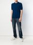 Drumohr Basic T-shirt Blauw - Thumbnail 2