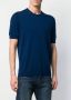 Drumohr Basic T-shirt Blauw - Thumbnail 3