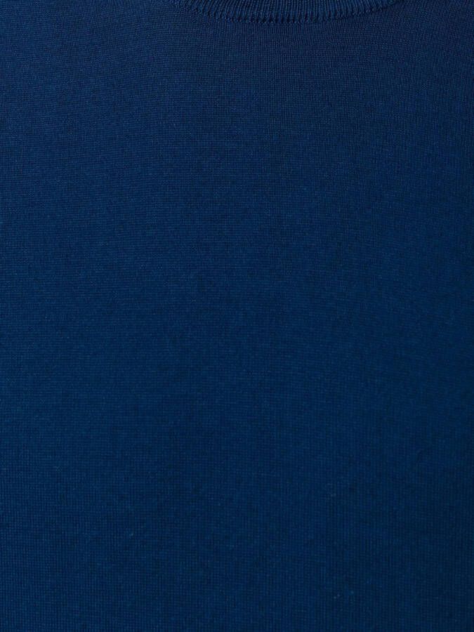Drumohr Basic T-shirt Blauw