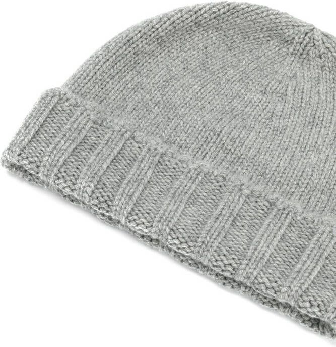 Drumohr cable knit beanie Grijs