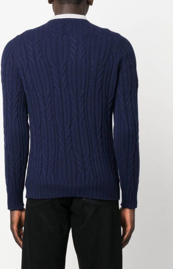 Drumohr Kasjmier trui Blauw