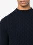 Drumohr Kabelgebreide trui Blauw - Thumbnail 5