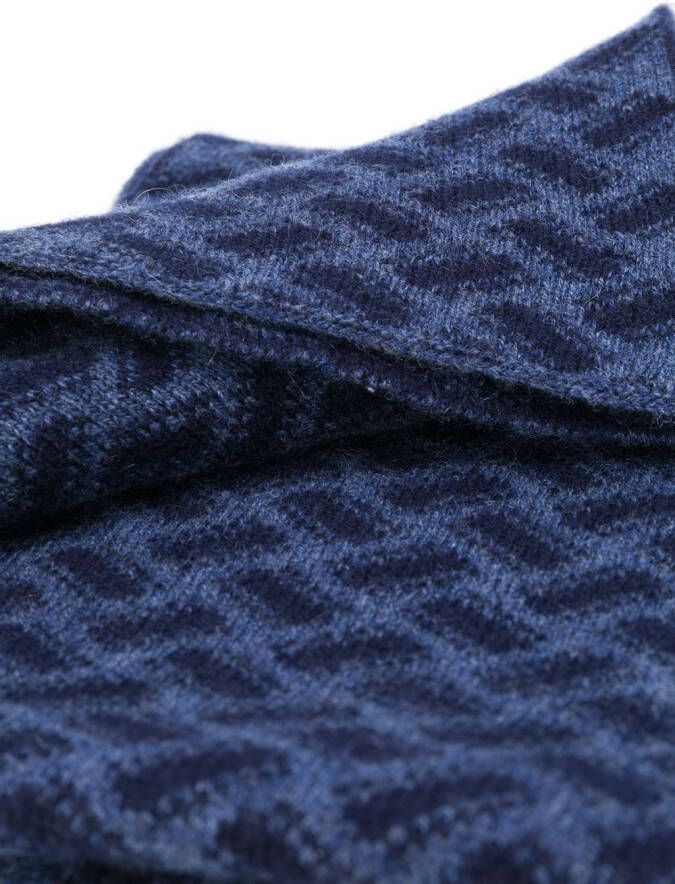 Drumohr Gebreide sjaal Blauw