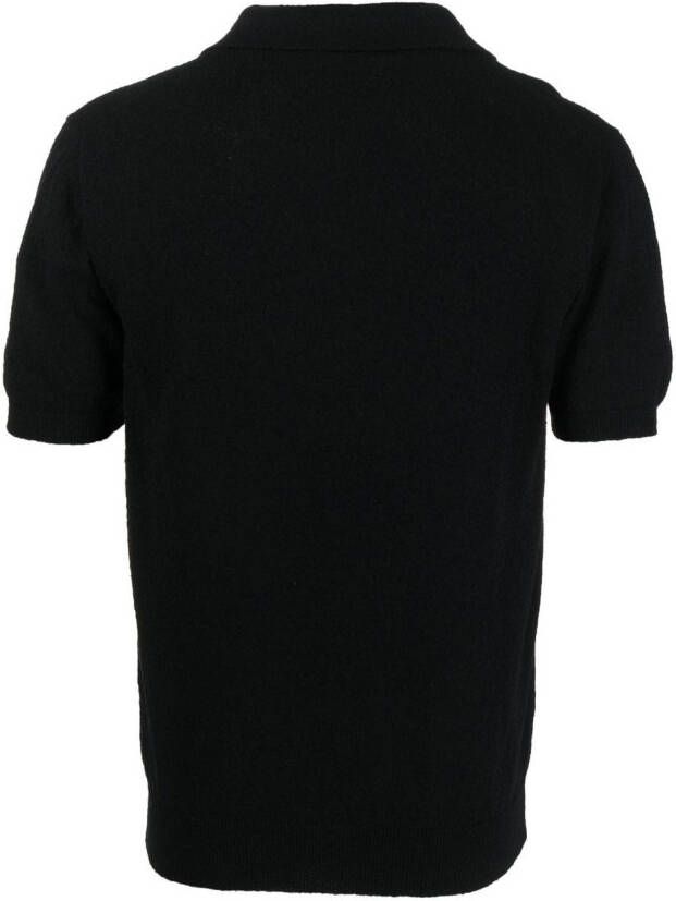 Drumohr Jersey poloshirt Zwart