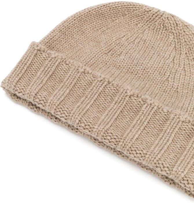 Drumohr Kabelgebreide muts Beige