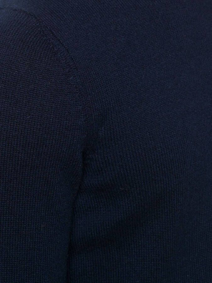 Drumohr Kasjmier trui met ronde hals Blauw