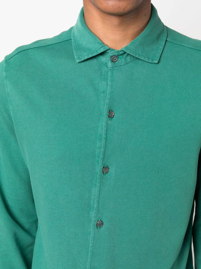 Drumohr Katoenen overhemd Groen