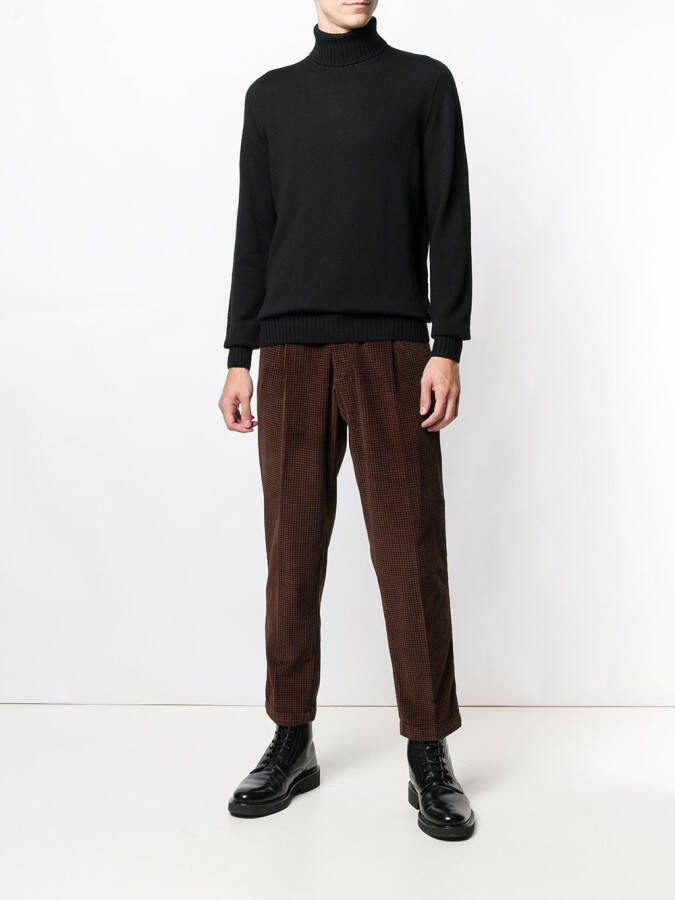 Drumohr rollneck jumper Zwart