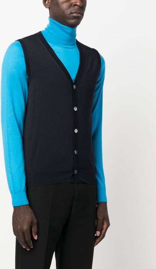 Drumohr Mouwloos vest Blauw