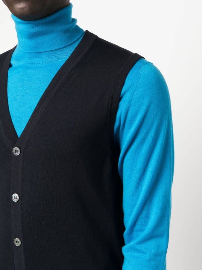 Drumohr Mouwloos vest Blauw