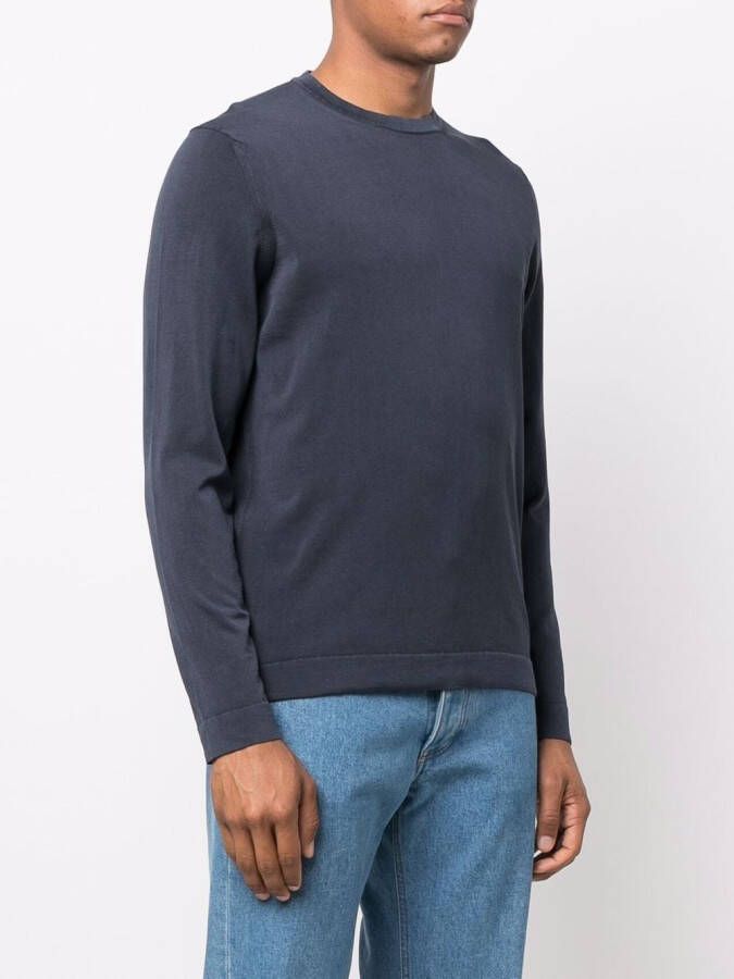Drumohr Sweater met ronde hals Blauw