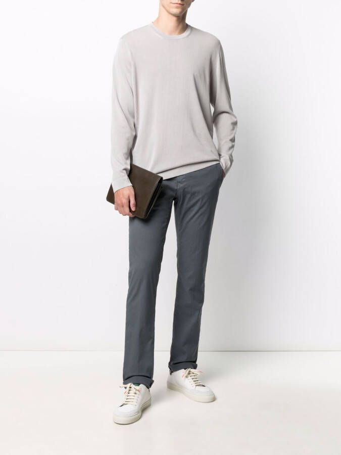 Drumohr Sweater met ronde hals Grijs