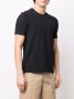 Drumohr T-shirt met logopatch Zwart - Thumbnail 3