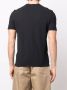 Drumohr T-shirt met logopatch Zwart - Thumbnail 4