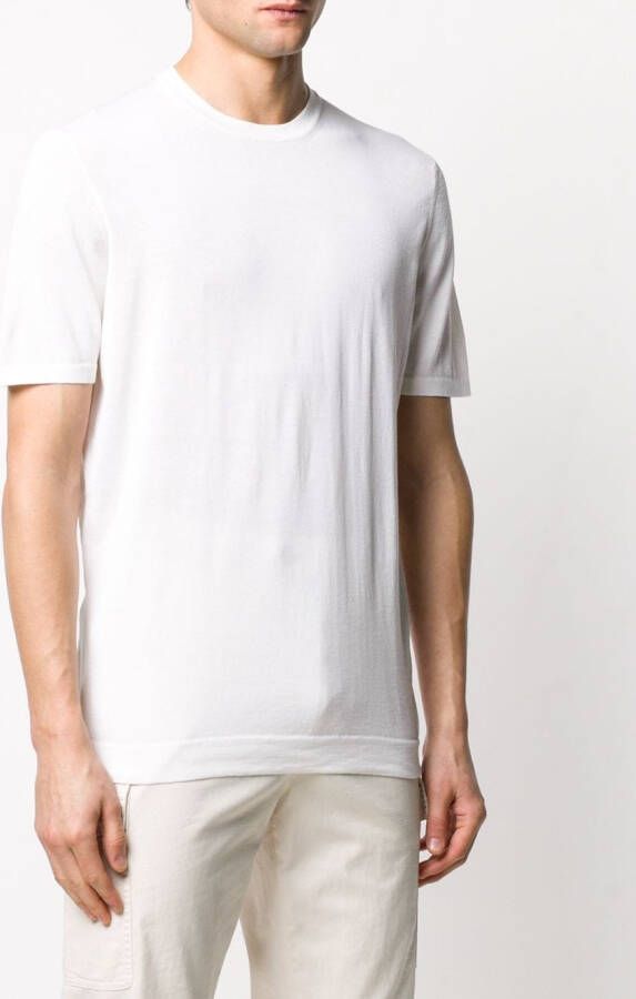 Drumohr T-shirt met print Wit