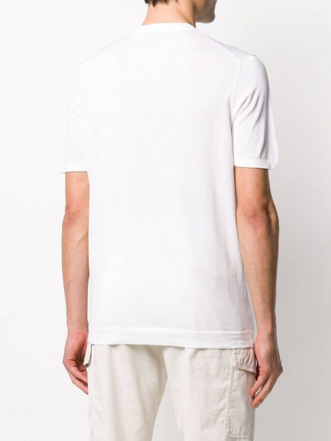 Drumohr T-shirt met print Wit