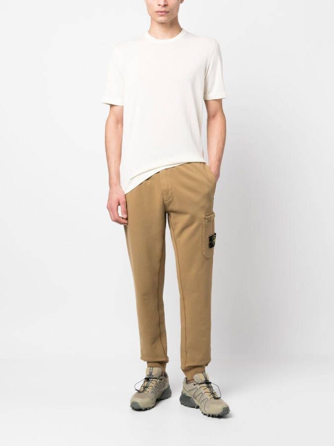 Drumohr T-shirt met ronde hals Beige
