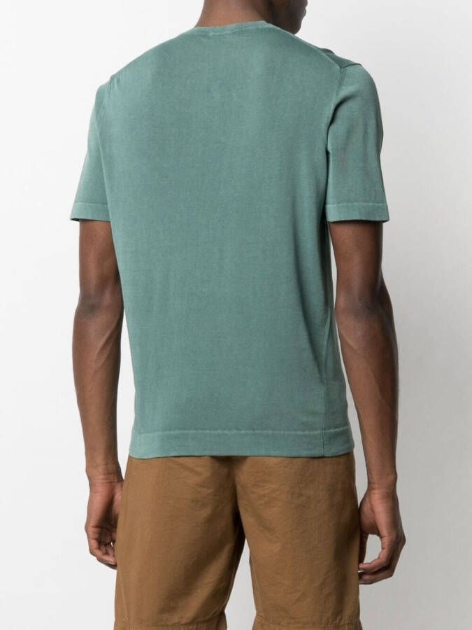 Drumohr T-shirt met ronde hals Groen