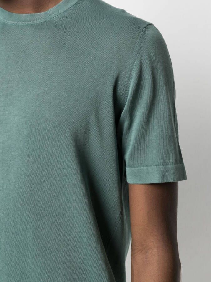 Drumohr T-shirt met ronde hals Groen