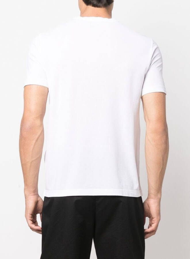 Drumohr T-shirt met ronde hals Wit