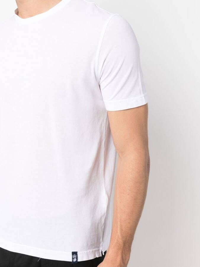 Drumohr T-shirt met ronde hals Wit