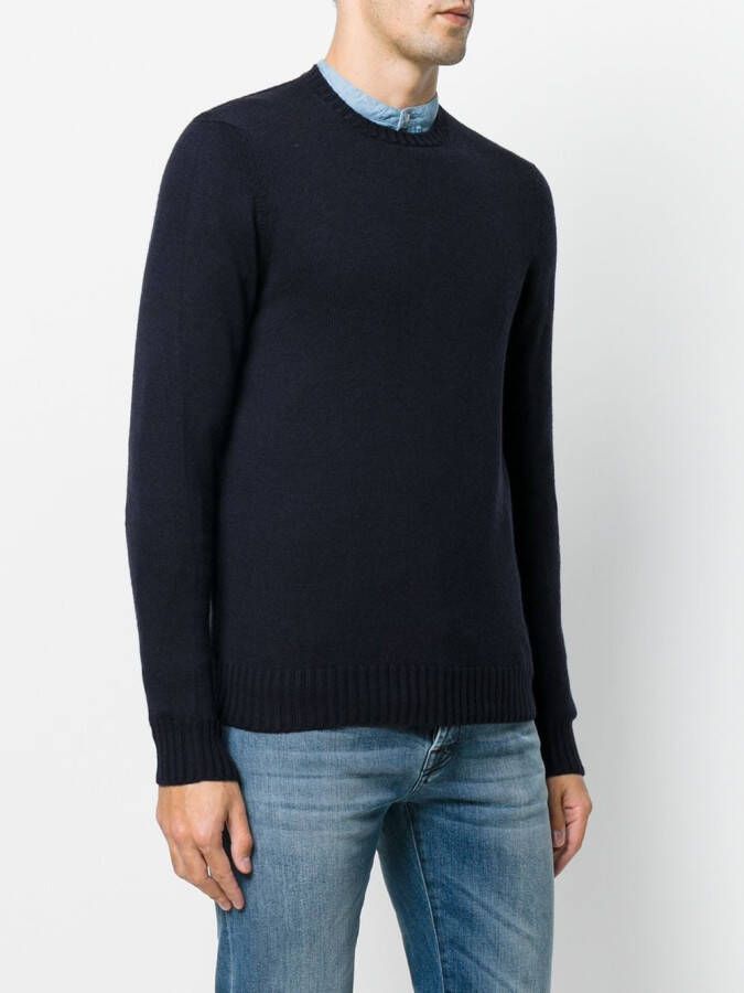 Drumohr Trui van merinowol Blauw